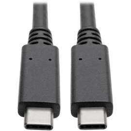 Tripp Lite USB C Cable USB 3.1 Gen 2 w/ 5A Rating 20V M/M USB Type C USB Type-C USB-C 3ft 3', USB for MacBook Pro, Smartphone, Tablet, PC, Wall Charger, 1.25 GB/s, 2.95 ft, 1 x Type C Male USB