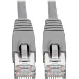 Tripp Lite Cat6a Snagless Shielded STP Network Patch Cable 10G Certified, PoE, Gray RJ45 M/M 3ft 3', Category 6a for Network Device, Switch, Modem, Router, Hub, Patch Panel, VoIP Device, Camera, 1.25 GB/s, Patch Cable, 3 ft