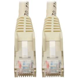 Tripp Lite Cat6 GbE Gigabit Ethernet Snagless Molded Patch Cable UTP White RJ45 M/M 6in 6", Category 6 for Network Device, Network Adapter, Router, Server, Modem, Hub, Switch, 128 MB/s, Patch Cable, 5.91"