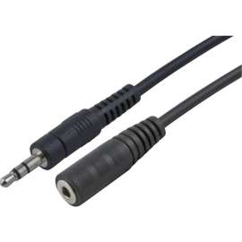 4XEM 6ft 3.5MM Stereo Mini Jack M/F Audio Extension Cable, 6 ft Mini-phone Audio Cable for Audio Device, Headphone, iPod, PC, First End: 1 x Mini-phone Stereo Audio, Male, Second End: 1 x Mini-phone Stereo Audio