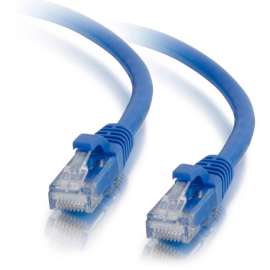 C2G 1ft Cat5e Ethernet Cable, Snagless Unshielded (UTP), Blue, Category 5e for Network Device, RJ-45 Male