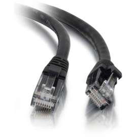 C2G 1ft Cat5e Ethernet Cable, Snagless Unshielded (UTP), Black, Category 5e for Network Device, RJ-45 Male
