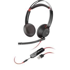Poly Plantronics Blackwire 5200 Series USB Headset, Stereo, USB Type A, Mini-phone (3.5mm), Wired, Over-the-ear