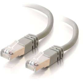 C2G 100ft Cat5e Ethernet Cable, Snagless Shielded (STP), Gray, Category 5e for Network Device, RJ-45 Male