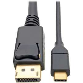Tripp Lite, Pro Av Tripp Lite USB C to DisplayPort Adapter Converter Cable, 4K @ 60Hz, Thunderbolt 3, 6ft 6' USB Type C, USB-C, USB Type-C, DisplayPort/USB for Smartphone, Chromebook, Projector, Monitor, Notebook, Tablet, MacBook, Audio/Video Device, 640 