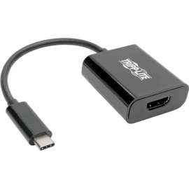 Tripp Lite, Pro Av Tripp Lite USB C to HDMI Adapter Converter M/F 4K USB Type C to HDMI Black, for Notebook/Tablet PC/Desktop PC/Smartphone, USB 3.1 Type C, 1 x USB Ports