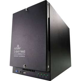 ioSafe 218 SAN/NAS Server with NAS Hard Drives, Dual-core (2 Core) 1.30 GHz, 2 x HDD Installed, 12 TB Installed HDD Capacity, 512 MB RAM DDR3 SDRAM