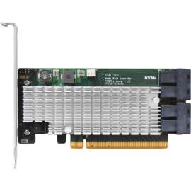 HighPoint SSD7120 NVMe RAID Controller, PCI Express 3.0 x16, Plug-in Card, RAID Supported, 0, 1, 5, 10 RAID Level