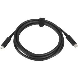 Lenovo USB-C to USB-C Cable 2m, 6.56 ft USB Data Transfer Cable for Monitor, Docking Station, First End: 1 x USB Type C, Male, Second End: 1 x USB Type C