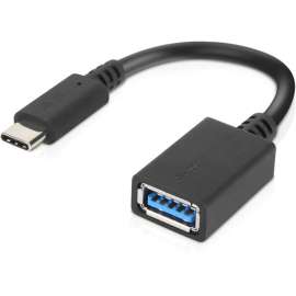 Lenovo USB-C to USB-A Adapter, 5.51" USB Data Transfer Cable, First End: 1 x USB 3.0 Type A, Female, Second End: 1 x USB 3.0 Type C
