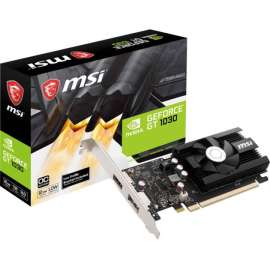 MSI NVIDIA GeForce GT 1030 Graphic Card - 2 GB DDR4 SDRAM - Low-profile - 1.19 GHz Core - 1.43 GHz Boost Clock - 64 bit Bus Width - PCI Express 3.0 x16 - DisplayPort - HDMI
