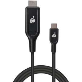 IOGEAR USB-C to 4K HDMI 6.6 Ft. (2m) Cable, 6.60 ft HDMI/USB-C A/V Cable for Monitor, Home Theater System, MacBook, Chromebook, Notebook, Ultrabook, Projector, Tablet, iPad Pro, First End: 1 x USB Type C, Male, Second End: 1 x HDMI 2.0 Digital Audio/Video