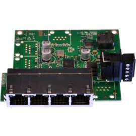 Brainboxes Industrial Embeddable 4 Port Ethernet Switch, 4 Ports, TAA Compliant, 2 Layer Supported, Twisted Pair