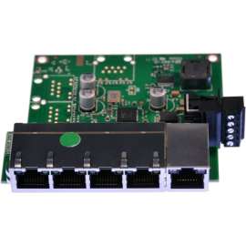 Brainboxes Industrial Embeddable 5 Port Ethernet Switch, 5 Ports, TAA Compliant, 2 Layer Supported, Twisted Pair