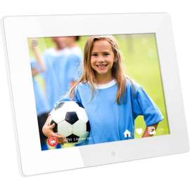 Aluratek AWDMPF8BB Digital Frame, 8" LCD Digital Frame, Black, 1024 x 768, Cable/Wireless