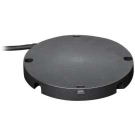 Logitech Rally Mic Pod Hub, 4" Width x 4" Depth x 0.6" Height, Black