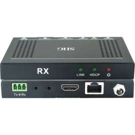 SIIG HDMI HDBaseT 4K Receiver (RX), 1 Output Device, 229.66 ft Range, 1 x Network (RJ-45), 1 x HDMI Out