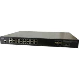 Transition Networks Managed Hardened Gigabit Ethernet PoE+ Rack Mountable Switch - 16 Ports - Manageable - 4 Layer Supported - Modular - 4 SFP Slots - 36 W Power Consumption - 250 W PoE Budget - Optical Fiber, Twisted Pair - Rack-mountable - 5 Year