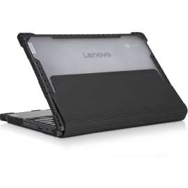 Lenovo Case For 300e Chrome Intel and 500e Chrome, For Lenovo Chromebook, Black, Transparent, Bump Resistant, Drop Resistant, Polycarbonate, Thermoplastic Polyurethane (TPU)