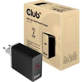 Club 3D USB Type C Power Charger Up to 27W, 27 W, 3 V DC/3 A, 9 V DC, 11 V DC Output