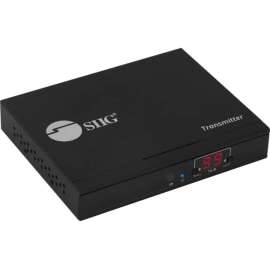 SIIG HDMI 2.0 4K60Hz Over IP Extender / Matrix with IR, Transmitter, 1 Input Device, 393.70 ft Range, 1 x Network (RJ-45)
