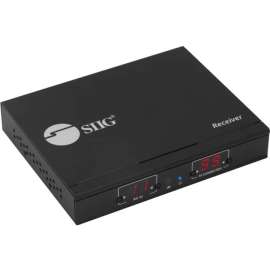 SIIG HDMI 2.0 4K60Hz Over IP Extender / Matrix with IR - Decoder (RX) - 120M - HDMI Over IP Networks for Cat5e/6 - One to Many/Many to Many - Multi-casting connection - HDMI over HDBitT - Support distance up to 394ft (120M) - Works with IGMP Network