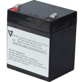 V7 UPS Replacement Battery for V7 UPS1DT750, 5000 mAh, 12 V DC, Lead Acid, Sealed/Spill Proof