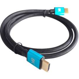4XEM 6ft 2m Pro Series Ultra High Speed 8K HDMI Cable, 6.56 ft HDMI A/V Cable for Audio/Video Device, First End: 1 x 19-pin HDMI 2.1 Digital Audio/Video, Male, Second End: 1 x 19-pin HDMI 2.1 Digital Audio/Video