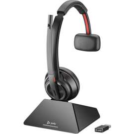 Poly Savi S8210-M C Headset, Mono, Wireless, DECT 6.0, 590.6 ft