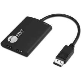 Siig 4K 1x2 DisplayPort 1.2 to HDMI MST Splitter, ESD Protection TAA Compliant, MacOS Not Supported