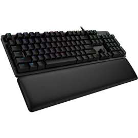 Logitech G513 CARBON LIGHTSYNC RGB Mechanical Gaming Keyboard with GX Brown switches (Tactile), Cable Connectivity, USB 2.0 Type A Interface, English, Windows