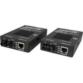 Transition Networks Stand-alone Fast Ethernet Media Converter 100Base-TX to 100Base-FX, 1 x Network (RJ-45), 1 x LC Ports, Multi-mode, Fast Ethernet