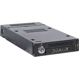 Cremax Icy Dock MB833M2K-B Drive Enclosure for 3.5" M.2, PCI Express NVMe, Mini-SAS HD Host Interface Internal, Black, Hot Swappable Bays, 1 x SSD Supported