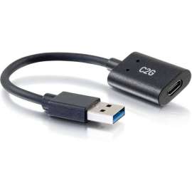 C2G USB C to USB Adapter, SuperSpeed USB Adapter, 5Gbps, F/M, 6" USB/USB-C Data Transfer Cable for Notebook, Desktop Computer