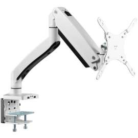 SIIG Single Monitor Aluminum Heavy Duty Desk Mount with USB and Audio Ports - 17" to 43" - Single Monitor Aluminum Heavy Duty desk Mount with USB and Audio Ports - 17" to 43" , Max Load 33 Ibs, Quick access USB-A 5Gbps & audio port, Fully Adjustable