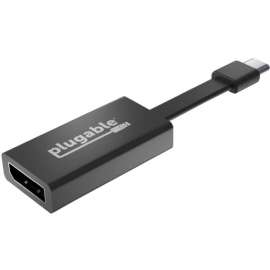 Plugable USB C to DisplayPort Adapter 4K 60Hz, Thunderbolt 3 to DisplayPort Adapter, Compatible with MacBook Pro, Windows, Chromebooks, iPad Pro, Dell XPS, and More