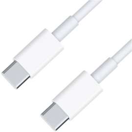 4XEM 3FT/1M USB-C To USB-C Cable M/M USB 3.1 Gen 2 10GBPS White, 3 ft USB-C Data Transfer Cable for Wall Charger, Docking Station, Hard Drive, Monitor, Notebook, Chromebook, Desktop Computer, Portable Hard Drive, MacBook Pro, MacBook Air, iPad Pro, ..., F