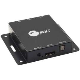 SIIG HDMI 2.0 to DisplayPort 1.2 Converter with Audio Extractor, Compliant with HDCP 1.4/2.2, 18Gbps Video bandwidth, High performance HDMI to DisplayPort Adapter, Convert the HDMI 4K60Hz to DisplayPort 4K60Hz video only