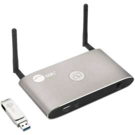 Siig 4K Dual View Wireless Media Presentation Switch Gateway, For Meetings & Boardroom Presentation, Supports Whiteboard & Annotations and Airplay, 3 Security Levels & 2 Routing Options
