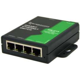 Brainboxes Compact 5 Port Gigabit Ethernet Switch DIN Rail Mountable, 5 Ports, 2 Layer Supported, 3.60 W Power Consumption, Twisted Pair