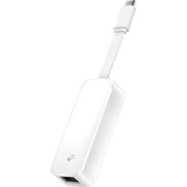 Tp Link TP-Link UE300C, USB Type-C to RJ45 Gigabit Ethernet LAN Network Adapter, Compatible with MacBook Pro 2017-2020, MacBook Air, Surface, Dell XPS and More, White