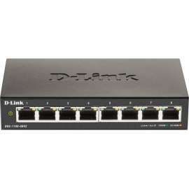 D-Link DGS-1100-08V2 Ethernet Switch, 8 Ports, Manageable, 2 Layer Supported, 4.94 W Power Consumption