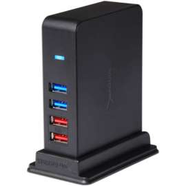 Sabrent 7 Port USB 3.0 HUB + 2 Charging Ports with 12V/4A Power Adapter (HB-U930) - External - 9 USB Port(s) - 7 USB 3.0 Port(s) - PC, Mac, Linux
