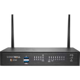 SonicWall TZ370W Network Security/Firewall Appliance, 8 Port, 10/100/1000Base-T, Gigabit Ethernet, Wireless LAN IEEE 802.11ac