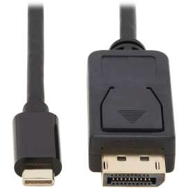 Tripp Lite, Pro Av Tripp Lite USB C to DisplayPort Adapter Cable Bi-Directional 4K M/M 10ft, 10 ft DisplayPort/USB-C A/V Cable for Audio/Video Device, Monitor, Desktop Computer, TV, Projector, PC, Tablet, Notebook, MacBook, Chromebook, Smartphone, ..., Fi