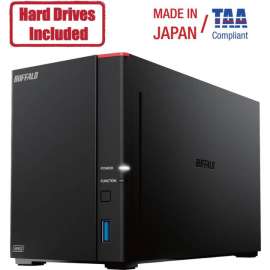 Buffalo Americas Buffalo LinkStation SoHo 720DB 4TB Hard Drives Included (2 x 2TB, 2 Bay), Hexa-core (6 Core) 1.30 GHz, 2 x HDD Supported, 2 x HDD Installed, 16 TB Installed HDD Capacity