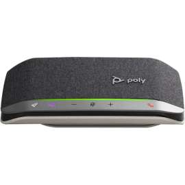 Poly Plantronics USB/Bluetooth Smart Speakerphone For Flexible/Huddle Rooms, USB, Microphone, Desktop, Black, Silver