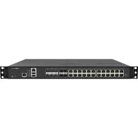 SonicWall NSA 3700 Network Security/Firewall Appliance, 24 Port, 10/100/1000Base-T, 10GBase-X, 10 Gigabit Ethernet, DES, 3DES, MD5, SHA-1, AES (128-bit), AES (192-bit), AES (256-bit)