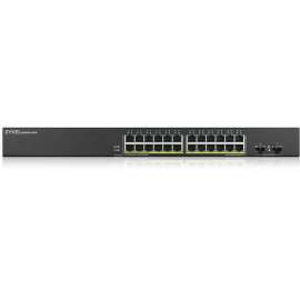 ZYXEL 24-port GbE Smart Managed PoE Switch with GbE Uplink, 24 Ports, Manageable, 2 Layer Supported, Modular