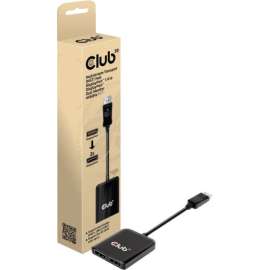 Club 3D CSV-7200 Display Receiver, 1 Input Device, 2 Output Device, 1 x USB, DisplayPort